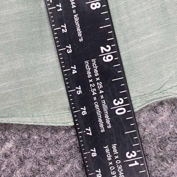 Mossimo Supply Button Down Shirt Mens Large Green Long Sleeve Cotton  Casual - Picture 9 of 12